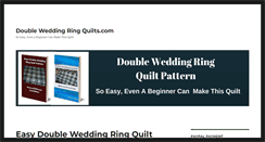 Desktop Screenshot of doubleweddingringquilts.com